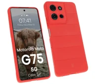 Etui i futerały do telefonów - Bizon Pancerne etui Case Tur do Motorola Moto G75 5G, czerwone - miniaturka - grafika 1