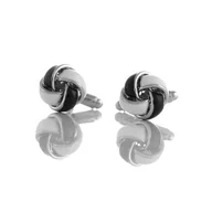 Spinki do mankietów i krawatów - Spinki do mankietów supełki EM 363 - EM Men's Accessories - miniaturka - grafika 1