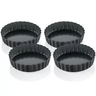 Naczynia żaroodporne - Küchenprofi Pâtissier - foremki do tartaletek, 11,5 cm, 4 szt., czarne, KU-0810011004 - miniaturka - grafika 1