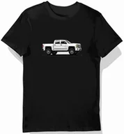 Koszulki męskie - Koszulka męska czarna z Dynamicznym Motywem Chevrolet Silverado XL - miniaturka - grafika 1
