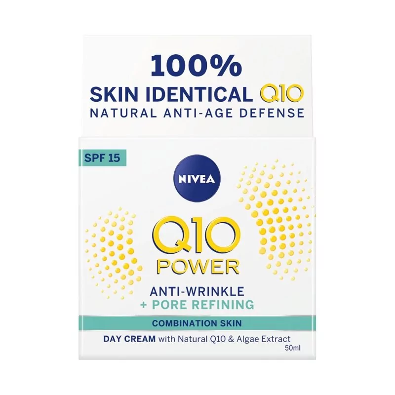 Nivea Q10 Power Anti-Wrinkle + Firming SPF15 krem do twarzy na dzień 50 ml dla kobiet