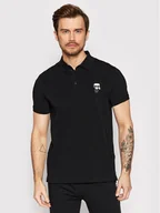 Koszulki męskie - Jagerfeld KARL Polo 745022 500221 Czarny Regular Fit - miniaturka - grafika 1