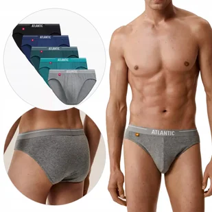 SLIPY MĘSKIE sportowy krój bawełniane 5SMP-004 5pak wygodne Atlantic *XXL - Majtki męskie - miniaturka - grafika 1