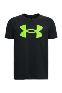 Koszulki dla chłopców - Under Armour t-shirt dziecięcy kolor zielony z nadrukiem - grafika 1