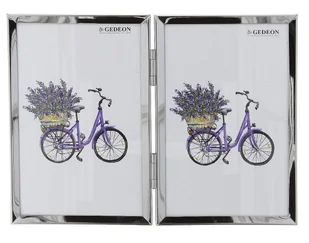 Ramka metalowa na zawiasach 2 zdjęcia 13x18 - Ramki na zdjęcia - miniaturka - grafika 1