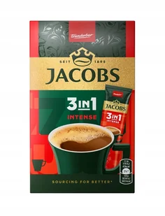 JACOBS INTENSE KAWA ROZPUSZCZALNA W SASZETKACH 3w1 10szt/111g Z NIEMIEC - Kawa w kapsułkach i saszetkach - miniaturka - grafika 1