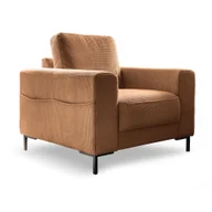 Fotele - Pomarańczowobrązowy sztruksowy fotel Lofty Lilly – Miuform - miniaturka - grafika 1