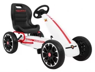 Jeździki dla dzieci - Gokart ABARTH Biały - miniaturka - grafika 1