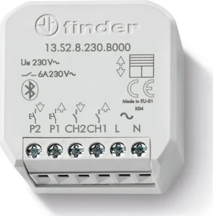 Finder Sterownik rolet bezprzewodowy Yesly Bluetooth/Wi-FI 2Z 6A 230V AC 13.S2.8.230.B000 - Inne akcesoria elektryczne - miniaturka - grafika 1