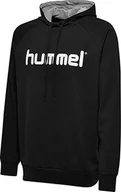 Bluzy męskie - Hummel Hmlgo Cotton Logo Hoodie męska bluza z kapturem, s - miniaturka - grafika 1