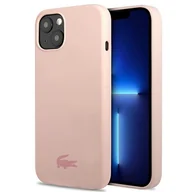 Etui i futerały do telefonów - Lacoste Etui do iPhone 13 mini 5,4" różowy/pink hardcase Silicone - miniaturka - grafika 1