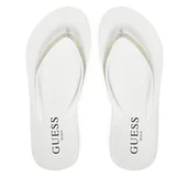 Klapki i japonki damskie - Japonki Guess E5GZ05BB00F Biały - miniaturka - grafika 1