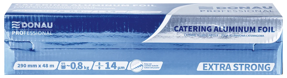 Folia aluminiowa cateringowa DONAU PROFESSIONAL, 290mm×48m, gr.14