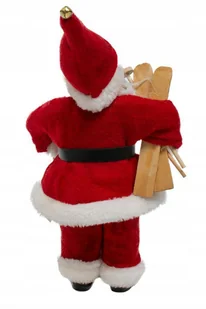 Mikołaj pluszowy czerwony 30 cm - Ozdoby bożonarodzeniowe - miniaturka - grafika 12