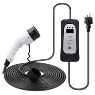 Ładowarki do samochodów elektrycznych - ANDAIIC EV Charger Electric Car Portable Charger Type 2 IEC 62196 Mode 2 8A/10A/13A/16A Current Adjustable 10m Cable - miniaturka - grafika 1