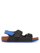 Buty dla chłopców - Birkenstock Sandały Milano As Kids 1029469 S Czarny - miniaturka - grafika 1