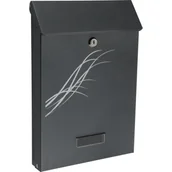 Skrzynki na listy - Skrzynka na listy zamek bębenkowy antyk szary - miniaturka - grafika 1