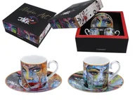 Serwisy do kawy i herbaty - Carmani Zestaw filiżanek 2szt do espresso 835-1404 835-1404 - miniaturka - grafika 1