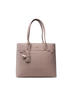 Torebki damskie - Trussardi Torebka Lilly Shopper Grana Cervo 75B01080 Beżowy - grafika 1