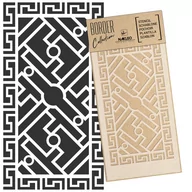 Szablony malarskie - szablon malarski border - bordiura // CHIŃSKA BALUSTRADA #2 - Rozmiar L (45x95 cm) - miniaturka - grafika 1