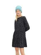 Sukienki - TOM TAILOR Damski sukienka w kropki 1035813, 30928 - Black Dot Design, 42 - miniaturka - grafika 1