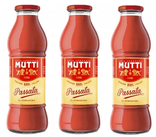 Passata pomidorowa duża szklana butelka 3 x 700g - Mutti - Koncentraty warzywne, przeciery - miniaturka - grafika 1