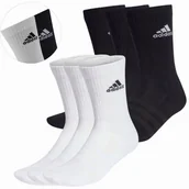 Skarpetki męskie - Adidas Nowe Skarpety Skarpetki Zestaw Białe + Czarne 40-42 6 Par - miniaturka - grafika 1