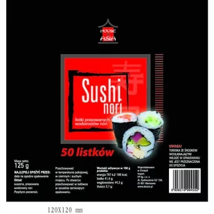 House of Asia HA LISTKI PRASOWANYCH ALG MORSKICH 50SZT 125G RV-3 - Warzywa świeże i suszone - miniaturka - grafika 1