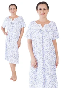 Koszula Nocna bawełniana 1XL Vienetta z krótkim rękawem duże rozmiary +size - Bielizna nocna - miniaturka - grafika 1