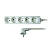 Listwy zasilające - NoName Listwa zasilająca Kabel sieciowy 230V przedłużacz CEE7 widelec gniazdo 5x 3m VDE approved czarny No Name - miniaturka - grafika 1