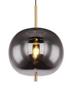 Lampy sufitowe - Globo Blacky 15345H1MM lampa wisząca zwis 1x60W E27 dymiona/mosiądz - miniaturka - grafika 1
