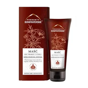 Produkty Bonifraterskie Bonicare Sensitive Maść do twarzy i ciała skóra wrażliwa i atopowa, 100ml - >>>  <<< - Balsamy i kremy do ciała - miniaturka - grafika 1