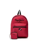 Plecaki - Plecak London Backpack PU030058 Czerwony - Pepe Jeans - miniaturka - grafika 1
