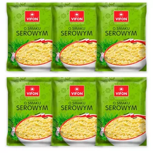Vifon Zupa błyskawiczna o smaku serowym 65 g x 6 sztuk - Dania dla dzieci - miniaturka - grafika 1
