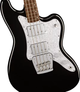Squier Paranormal Rascal Bass HH Laurel Fingerboard White Pearloid Pickguard Metallic Black - Gitary basowe - miniaturka - grafika 3