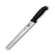 Noże kuchenne - Victorinox nóż kuchenny nóż do krojenia szynki Well. fibrox długość: 25 cm, czarny C685 - miniaturka - grafika 1