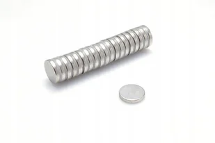Magnes Neodymowy Walcowy MW 11x2 N38 komplet 10 sztuk - Magnesy - miniaturka - grafika 1