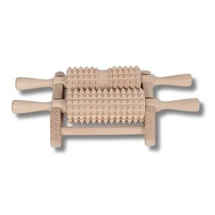 Masażer drewniany na stojaku podwójny do stóp 30 cm - Masażery Masażer drewniany na stojaku podwójny do stóp 30 cm - Masażery - miniaturka - grafika 1