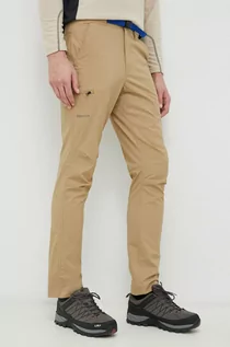 Spodnie sportowe męskie - Marmot spodnie outdoorowe Arch Rock kolor beżowy - grafika 1