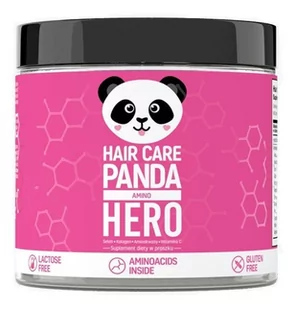 Noble Health, Hair care panda amino hero, Suplement diety w proszku na zdrowe włosy, 150 g - Włosy, skóra, paznokcie - miniaturka - grafika 1