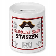 Skarbonki - Skarbonka 330 ml Dla Staszka Syna Dziecka Prezent z Nadrukiem ze Zdjęciem + Opakowanie na prezent (wzór 04) - miniaturka - grafika 1