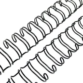 Okładki do laminatorów i bindownic - GRZBIET DRUTOWY do bindowania 1 1/4" czarny - miniaturka - grafika 1