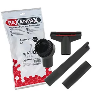 Paxanpax PFC873 uniwersalna szczotka Numatic, ssawka szczelinowa, okrągła szczotka do kurzu i zestaw akcesoriów rurowych (32 mm), czarna - Akcesoria do odkurzaczy - miniaturka - grafika 1