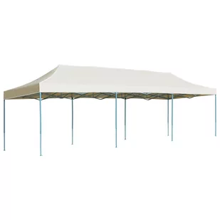 vidaXL Składany namiot imprezowy 3 x 9 m kremowy 44974 - Pawilony ogrodowe - miniaturka - grafika 1