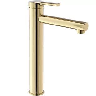 Rea Bateria Umywalkowa REA PIXEL ZŁOTA GOLD Wysoka - Baterie umywalkowe - miniaturka - grafika 1