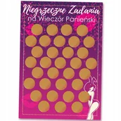 Gry planszowe - Plakat zdrapka z zadaniami dla Przyszłej Panny Młodej Panieński - miniaturka - grafika 1