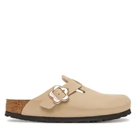 Buty dla dziewczynek - Klapki Birkenstock Boston Flower Buckle 1030630 D Beżowy - miniaturka - grafika 1