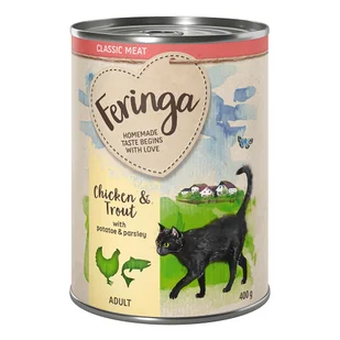 Feringa Feringa Classic Meat Menu 6 x 400 g Kurczak i pstrąg - Mokra karma dla kotów - miniaturka - grafika 2