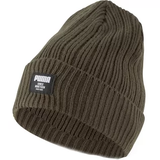 Czapki i chusty sportowe damskie - Fasola Puma Ribbed Classic Beanie, Brązowy, Dla obu płci - grafika 1