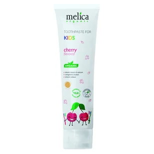 Melica Pasta do Zębów Dla Dzieci o Smaku Wiśniowym, Melica Organic, 100ml - Pasty do zębów - miniaturka - grafika 2